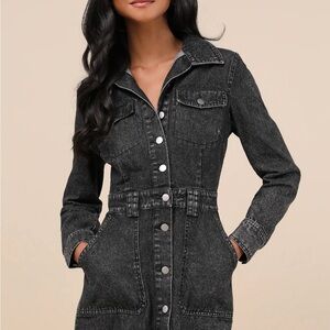 Lulu's Charcoal Jean Jacket